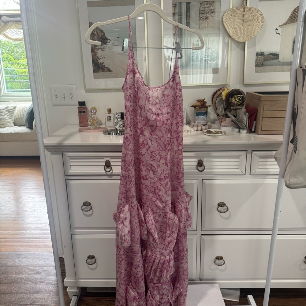 Carolina Herrera Pink Floral Dress